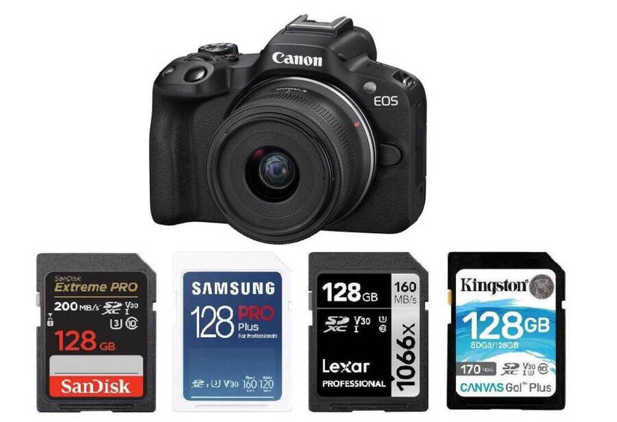 Best Memory Cards for Canon EOS R50